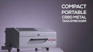 ME550 CR80 compact, portable CR80 metal tag embosser