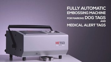 ME550 DOG TAG fully automatic embossing machine for marking dog tags and medical alert tags