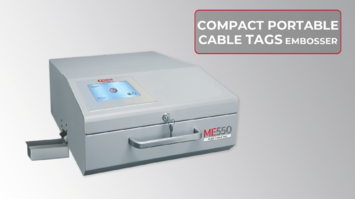 ME550 FLEXI CABLE TAG compact, portable cable tags embosser