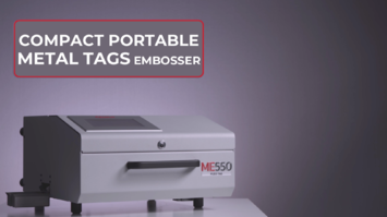 ME550 FLEXI TAG compact, portable metal tags embosser